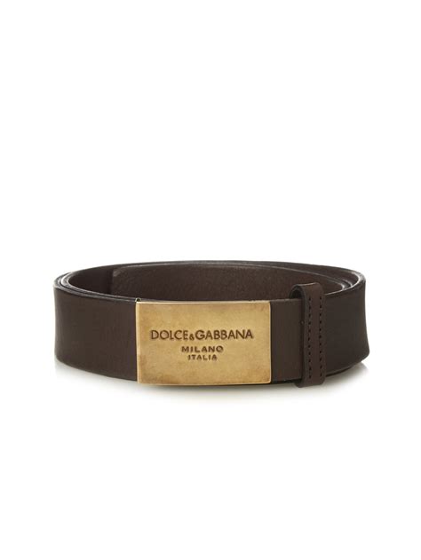 dolce gabbana belt silver-tone buckle|Men's belts: leather belts, with logos .